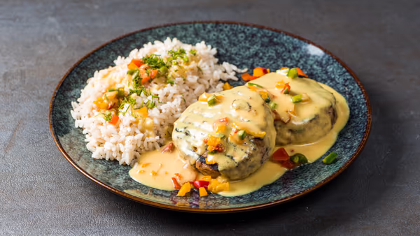 Μπιφτέκια Κοτόπουλο με Σως Μουστάρδας